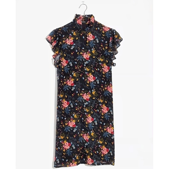 Madewell x No.6 | Silk Floral Ruffle Dress size 8 - Picture 3 of 14